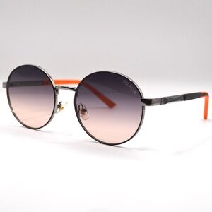 Prada Women’s Round Sunglasses | Silver/Black/Orange | Gradient Lens | New